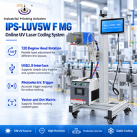 Machine de marquage laser UV IPS-LUV5W F MG 355nm, imprimante de codes de date laser, machine de marquage de bouteilles 5W
