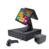 Tiroir-caisse ZHOONGJI 405A pour machines de point de vente commerciales - Interface tactile, garantie 1 an, noir/blanc, compatible tablette