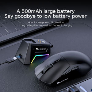 Souris de jeu sans fil <span class=keywords><strong>Bluetooth</strong></span> Smailwolf série M3, souris de jeu ergonomique légère, souris de jeu à trois modes avec éclairage RGB - Product Image 3