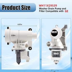 Motor de bomba de drenaje de arandela WH11X29539 para lavadoras <span class=keywords><strong>Whirlpool</strong></span>, reemplazo de 4962370, AP6986715, PS16217203, EAP16217203 - Product Image 4