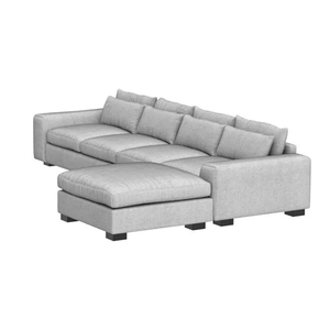 Cloud Modular <b>Rectangular</b> Sectional Sofa-Modern Design Eco-Friendly Fabric for Living Room & Apartment Indoor Seating - Product Image 4