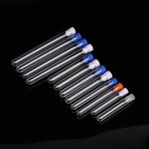 Трубка для радиоиммуноанализа под заказ из полистирольного материала прозрачная пробирка с крышкой - Product Image 1