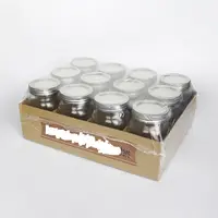 Regular Mouth Glass Mason Jars with Lids, Mocale, 16 oz