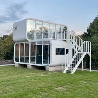 Cabine Apple personnalisée, maison mobile isolée et étanche de luxe, maison préfabriquée moderne modulaire facile à installer