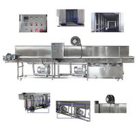 Machine automatique de lavage à haute pression, de stérilisation, de pasteurisation et de séchage pour bouteilles/bocaux/boîtes en plastique ou en verre
