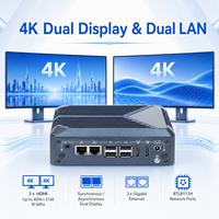 Computadora Integrada Sin Ventilador N150, Pantalla Dual, LAN Dual, 8 USB, 2 COM, RS232, RS485 para Automatización, Robot, IoT Gateway, Mini PC Industrial