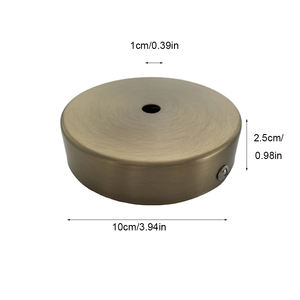 حامل مصباح سقف داخلي من الحديد من هانغشينغ بقطر 10 سم وارتفاع 2.5 سم مع ضمان لمدة عامين بتصميم عتيق - Product Image 2