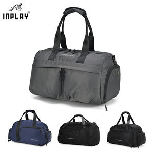 Bolsa de Gimnasio Personalizada de Gran Capacidad con Compartimento Seco y Húmedo, Bolsa Deportiva Cruzada para Yoga, Bolsa de Viaje Impermeable de Poliéster - Product Image 1