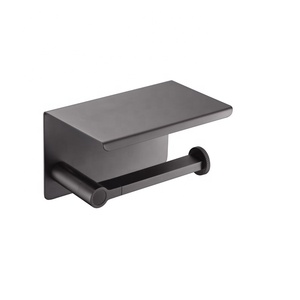 Soporte de papel higiénico con estante para <span class=keywords><strong>teléfono</strong></span>, accesorios de baño OEM - Product Image 1