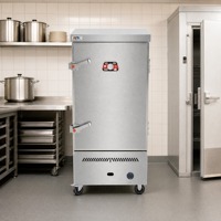Machine à cuire le riz au gaz Ruitai à 12 plateaux avec cadre robuste pour la préparation des repas en cantine