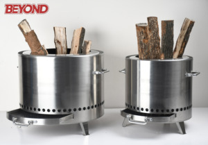 เตาไฟทำจากเหล็กสำหรับสวนเตาไฟเตาฟืนกลางแจ้งเตาไฟทำจากเหล็กไร้ควันสำหรับทำอาหารกลางแจ้งงานตามสั่ง - Product Image 4