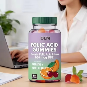PROVITA Caramelle Gommose con Acido Folico e Colina |   667mcg DFE |   Naturale |   Supporto per la salute prenatale e cardiaca |   60 Caramelle Gommose al Gusto di Frutta - Product Image 2