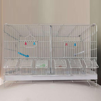Cage pour animaux de compagnie de forme carrée, à suspendre, pliable et facile à transporter, idéale pour les perroquets
