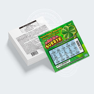 Cartes de loterie de haute qualité, personnalisées, anti-contrefaçon, imprimées sur du <span class=keywords><strong>carton</strong></span>, à gratter et à gagner, avec un design gratuit - Product Image 5