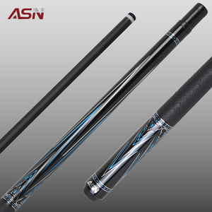 Queue de billard professionnelle ASN TZ-S01 en fibre de carbone de haute qualité, longueur 147 cm, poids 19,5 oz, pointe de 12,5 mm, 2 pièces - Product Image 1