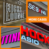 pour magasins-Lettres illuminées par LED 3D et enseignes commerciales