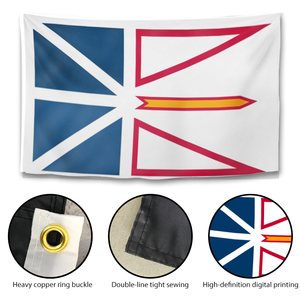 Bandera Personalizada de Nueva Tierra Firmina <span class=keywords><strong>y</strong></span> <span class=keywords><strong>Labrador</strong></span>, Bandera Canadiense Provincial para Colgar en la Pared, de Poliéster para Exteriores, con Ojales de Latón - Product Image 3
