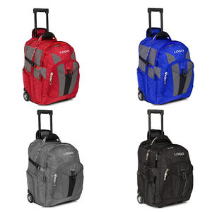 Large Anti-Theft Polyester Water Resistant Rolling Laptop Backpack Daypack Business Luggage Trolley <strong>Bag</strong> with Wheels - Product Image 4