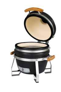 Gril à charbon de bois Kamado en céramique de 15 pouces avec support carré en acier pour <span class=keywords><strong>barbecue</strong></span> et cuisson en plein air - Product Image 4