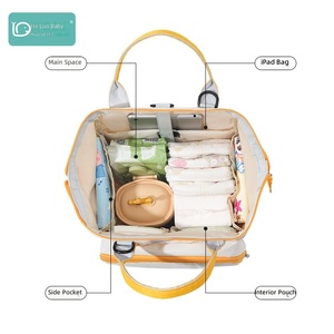 Mochila de Maternidad de Gran Capacidad en Nailon, Estilo Bolso de Mano para Mujer, Impermeable, Aislante, en Colores Pastel, para Salidas con Bebé - Product Image 3