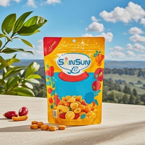 Sachet refermable vertical en plastique avec fenêtre, motif dessin animé, en aluminium, pour bonbons, lait, gelée, aliments - Product Image 5