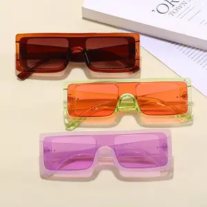 Kacamata bingkai wanita modis mewah berwarna Chasma bingkai persegi kecil Vintage trendi warna permen populer mewah