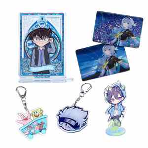 Porte-clés en acrylique personnalisé avec animation, design créatif, cadeaux commémoratifs combinés - Product Image 6