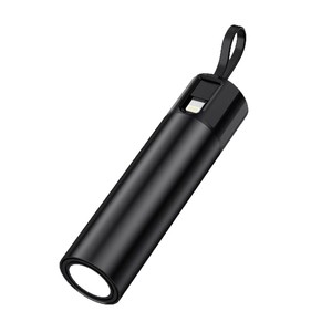 Power Bank Mini Portabel kapasitas tinggi 12W senter LED lepas pasang catu daya ponsel kabel tanam layar li-polimer surya - Product Image 1
