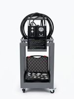 Amsxzo HY-5001 Cambiador de Líquido de Frenos por Pulsos DC12V, Sincronización de 4 Ruedas, 16 Adaptadores, Certificado CE, Herramienta para Taller Automotriz