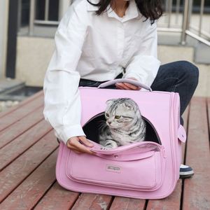 Dropshipping New Design Hand-Free <b>Pet</b> Travel Backpack Large Capacity Oxford <b>Carrier</b> with Zipper Closure for Outdoor Adventures - Product Image 4