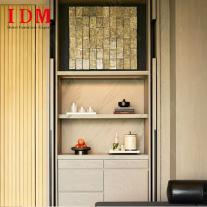 IDM Juego de dormitorio tamaño king ecológico de roble macizo de lujo moderno personalizado para Hoteles de 5 estrellas - Product Image 5