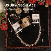 Collier chaîne brillant européen Gaovo en acier inoxydable plaqué or 18 carats avec zircon, bijou élégant pour femme, idéal au quotidien