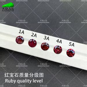 Rubí rojo con forma de paloma, rubí redondo de alta calidad de 1,5mm-3,0mm, venta al por mayor - Product Image 3