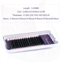Individual Eyelash Lashes Mink Vendor Private Label Individual Classic Supplies Eyelash Extension