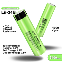 Baterai Isi Ulang HYL Li-Ion 3400mAh 3.7V Flat Top untuk Senter, Power Bank, Kipas, Paket Baterai DIY