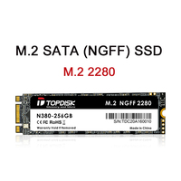 قرص صلب داخلي أصلي من نوع SSD من Topdisk N380 M.2 SATA 3 2280 بسعات 256 جيجابايت و512 جيجابايت و1 تيرابايت