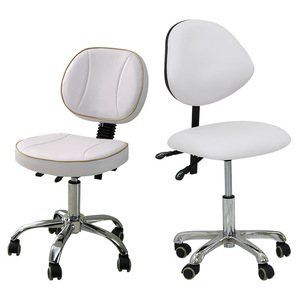 Chaises de bar pivotantes modernes noires réglables en hauteur pour comptoir de cuisine et salle à manger, mobilier de bureau à domicile - Product Image 2