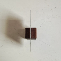 Socle d'affichage en bois rustique socle en noyer pour code QR, signe acrylique, porte-carte Cube en bois de Table