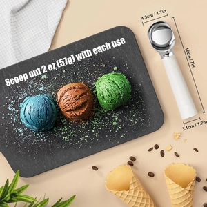 Heated Ice Cream Scoop Electric Scooper for Hard Ice Cream and Desserts Handheld <b>Heating</b> up to 158 Rechargeable with LED - Product Image 5