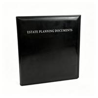 Carpeta de 3 anillas para planificación de estate, organizador familiar de emergencia de PVC con anillas en D de 1 pulgada para documentos en caso de muerte