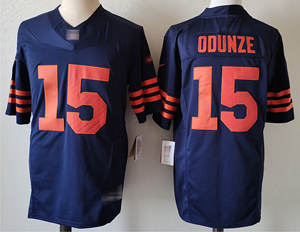 Maglia da Football americano ricamata nuova stagione #18 Williams #34Payton # 2moore #15 maglie da calcio cucite Odunze - Product Image 3