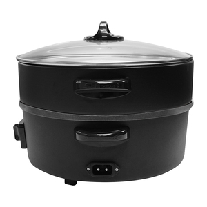 HANABISHI กระทะไฟฟ้าอเนกประสงค์และหม้อนึ่งฝาแก้ว 1000W ความจุ 2.5 ลิตรสำหรับตั้งแคมป์กลางแจ้งปิกนิกใช้ในครัวเรือน HTP-360S - Product Image 2