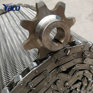 Paslanmaz çelik 304 malzeme konveyör tel örgü kemer spiral ızgara tel örgü zincir kemer satış - Product Image 2