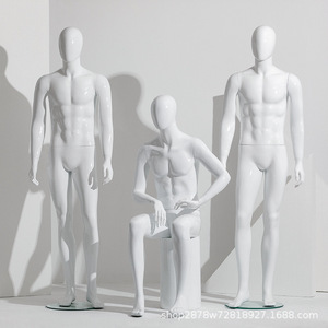 Manichini Maschili in Plastica a <span class=keywords><strong>Corpo</strong></span> Intero per Espositori <span class=keywords><strong>di</strong></span> Negozi <span class=keywords><strong>di</strong></span> Abbigliamento Maschile, Vetrine e Scaffalature - Product Image 5