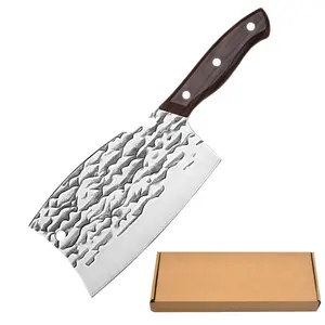 JHY競争力のある価格鍛造ステンレス鋼クリーバーチョッパー肉屋骨キッチンシェフナイフ