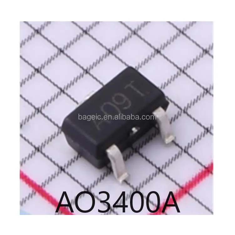 नई अंकन ao9t a a 09t mosfet N-CH 30v 5.7a SOT23-3L ट्रांजिस्टर ao3400a