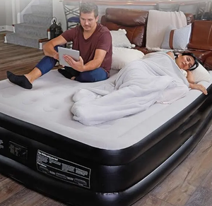 Letto Gonfiabile Doppio WOQI con Pompa Integrata per Gonfiaggio Rapido, Ideale per Campeggio, Casa, Viaggi Portatili - Product Image 3