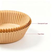 Papiers de cuisson jetables antiadhésifs et résistants à l'huile de qualité alimentaire pour friteuse à air chaud