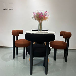 Bắc Âu hiện đại bọc ghế ăn tối giản Scandinavian nhà hàng sang trọng japandi boucle ghế ăn - Product Image 2