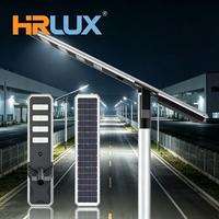 Lámpara Solar LED para Calle HRLUX Todo en Uno, IP66, Alto Lumen, 3 Años de Garantía, Lámpara Decorativa para Carretera